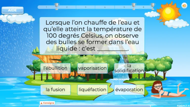 Jeu éducatif de sciences 5e et 6e primaire