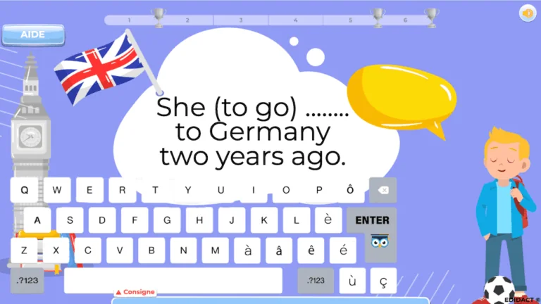 exercice pour apprendre et réviser les langues (anglais)