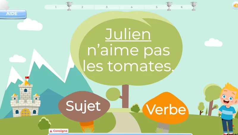 Exercices français et fiches corrigées 1re primaire grammaire
