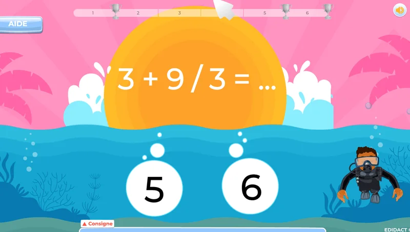 exercices maths 7e EB calcul et priorité des opérations