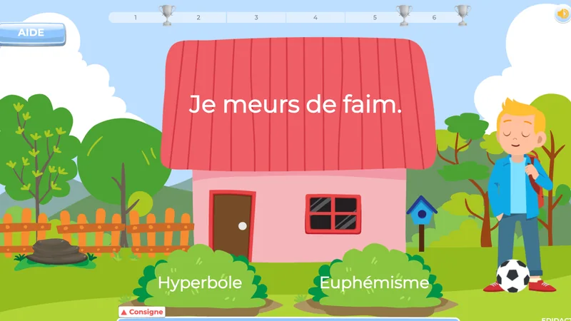 exercices français vocabulaire figures de style 7e EB