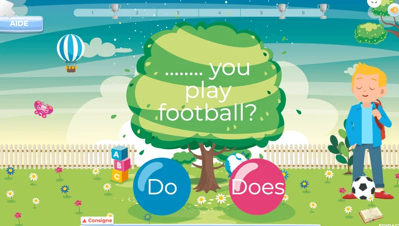 Exercices d'anglais en ligne pour enfants 10-11 ans 5e primaire