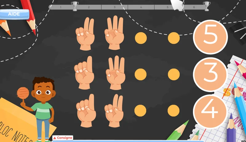 apprendre à compter 4 ans 2e maternelle