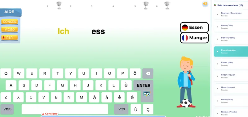 exercices allemand 8e EB