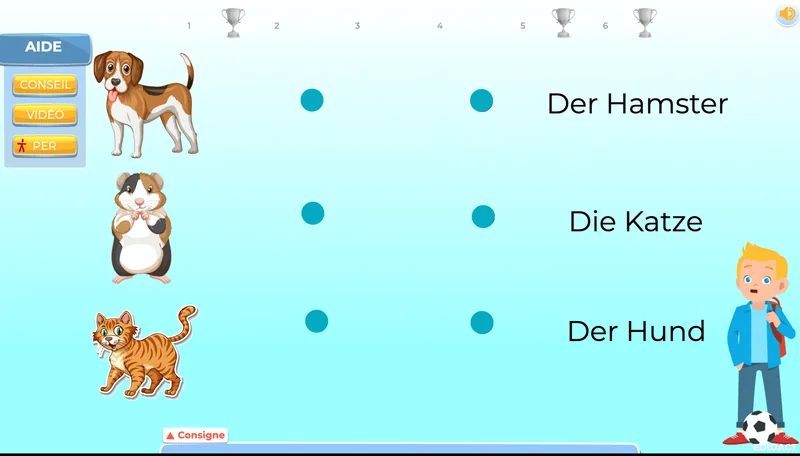 exercices vocabulaire allemand 8e EB