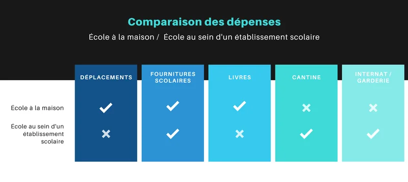 Déscolarisation - dépenses