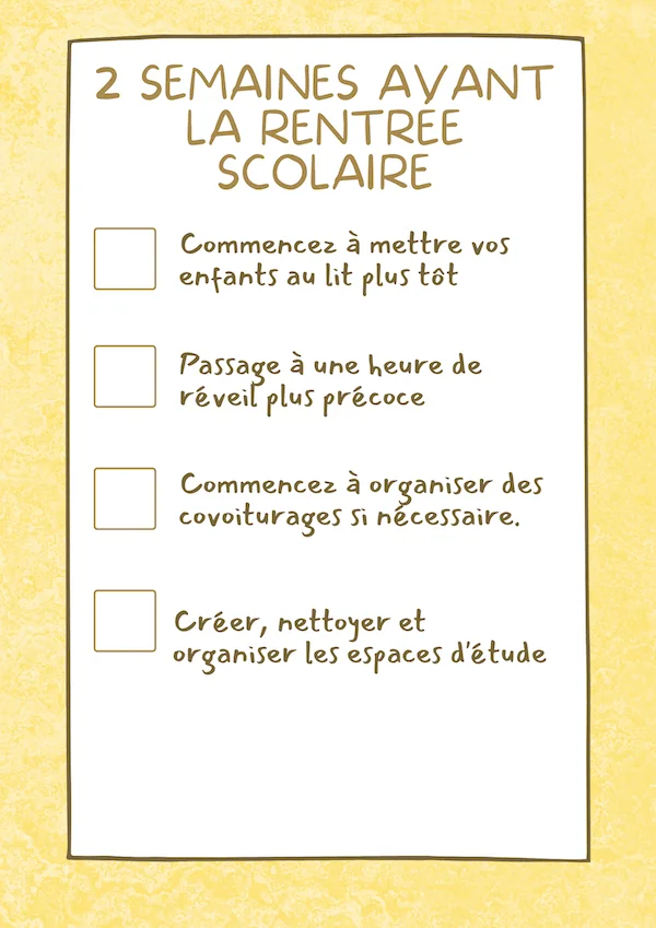conseils rentrée scolaire