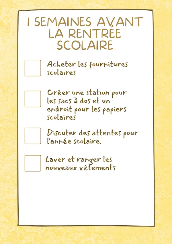 guide rentrée scolaire