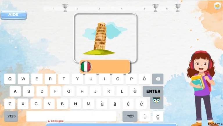 Jeu pour réviser la géographie