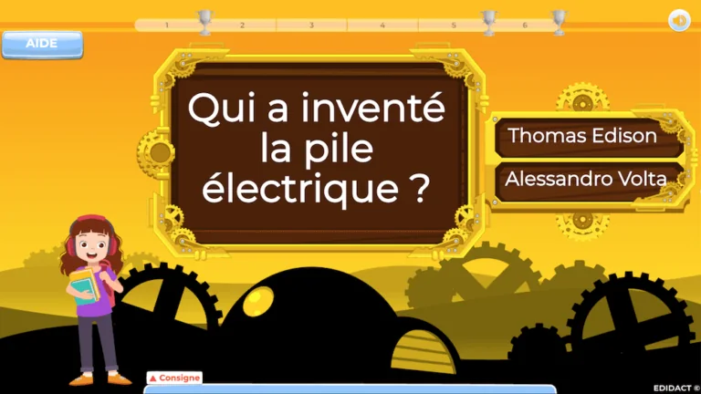 Jeu éducatif d'histoire