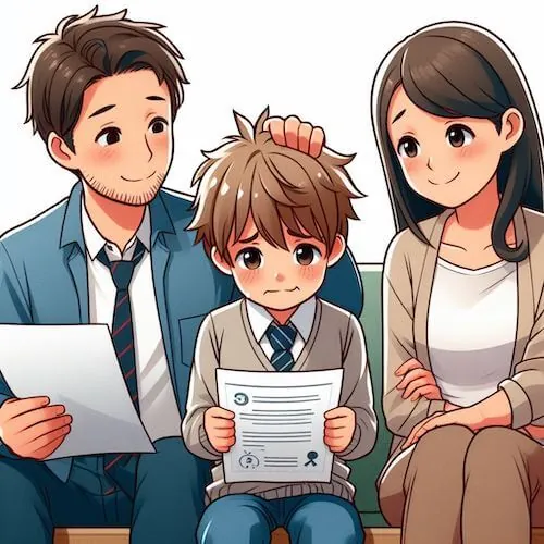 enfant face à de mauvaises notes sur son bulletin : solutions pour l'aider