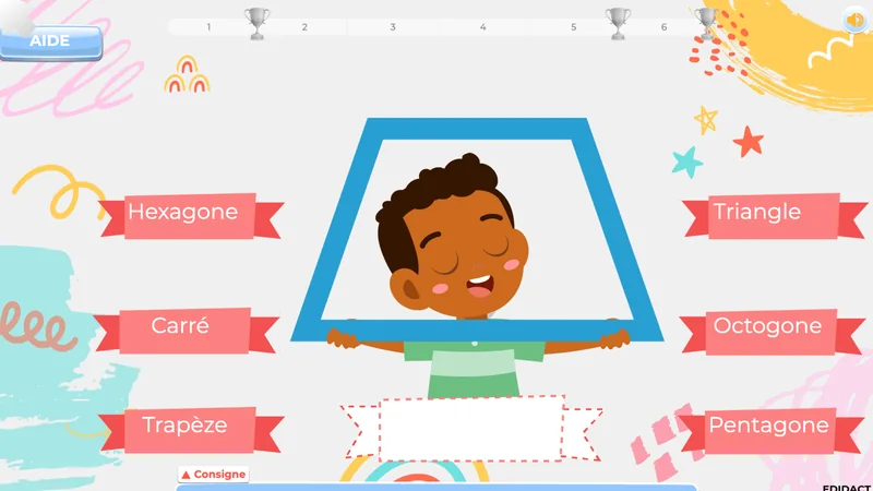 exercices en ligne math CP1 espace