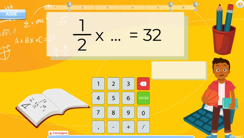 exercices maths 5e fraction opération