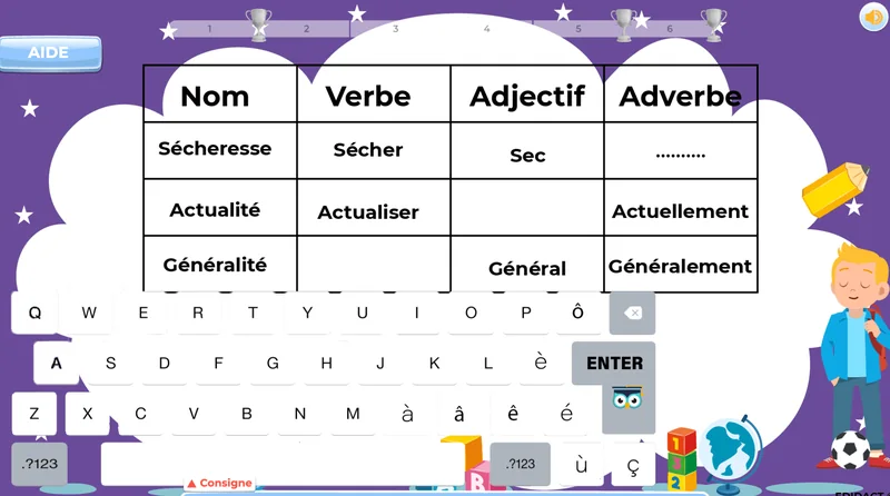 exercices français 6e