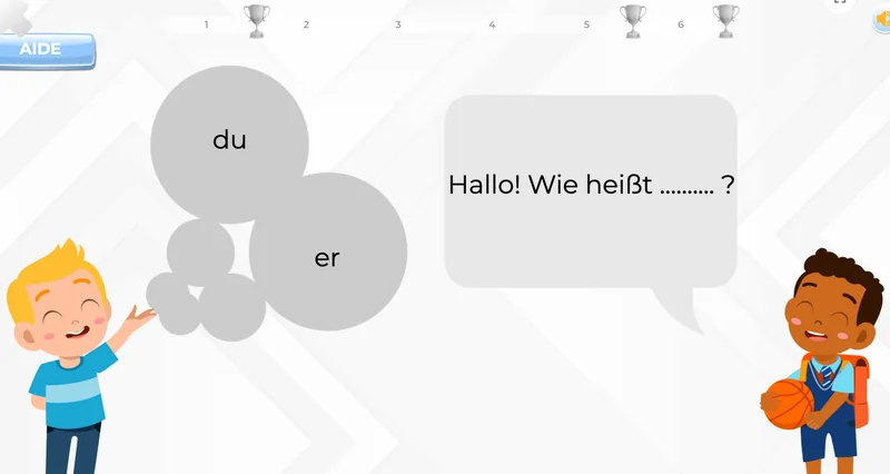 exercices pronoms allemand CE1