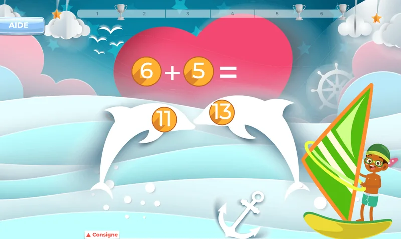 Addition et soustraction simples pour la grande section