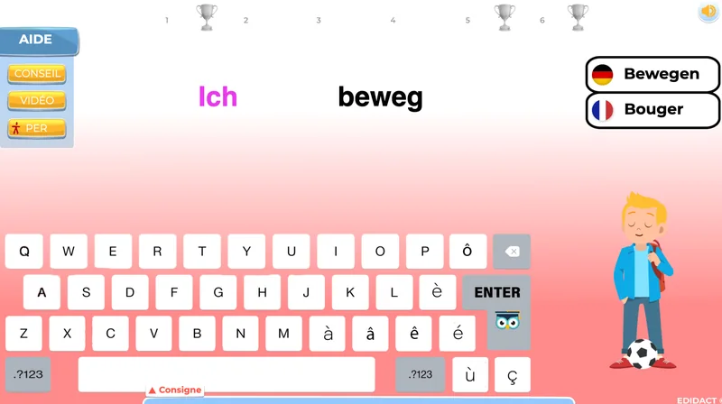 exercices en ligne allemand pour réviser les verbes 5e
