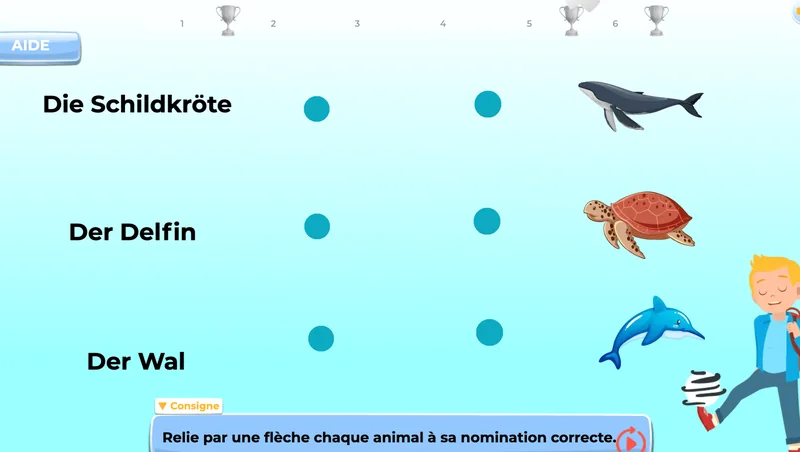 exercices vocabulaire allemand 6e en ligne