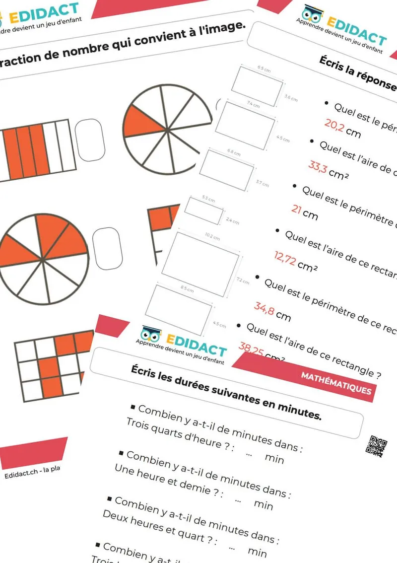 fiche math CM2 pdf avec corrigé