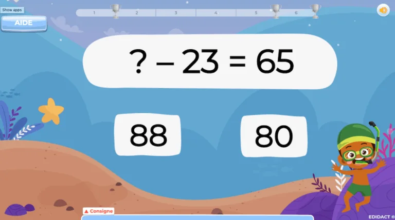 Exercice de maths 1re et 2e année primaire