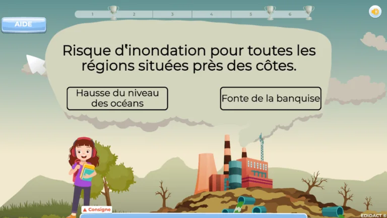 Jeu pédagogique de géographie