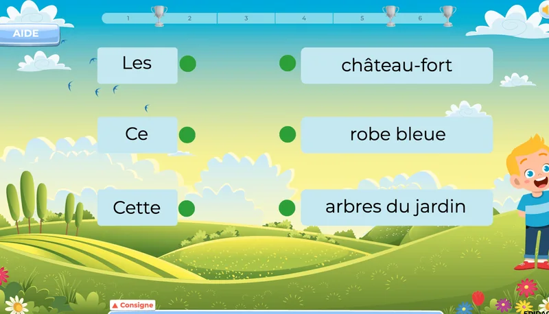 devoirs français 2AP les déterminants