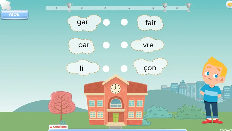 exercices français 1AP syllabes et compréhension