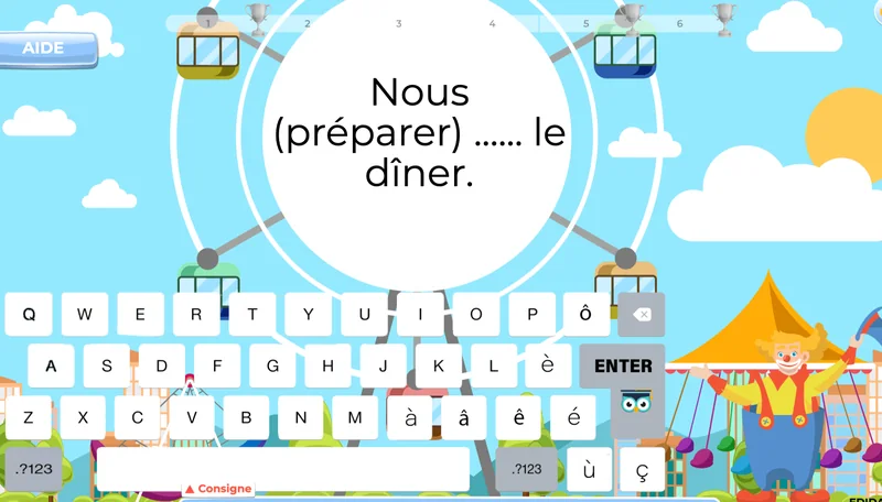 exercices français 5AP conjugaison