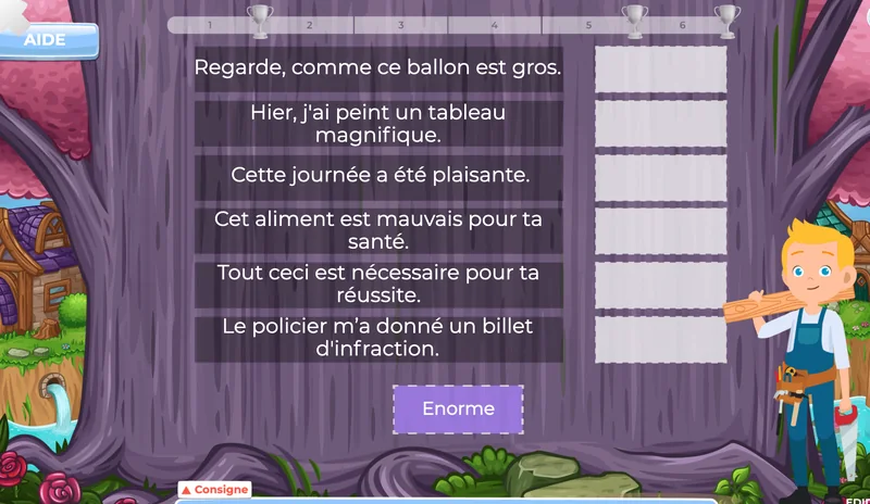 exercices français 5AP vocabulaire synonyme