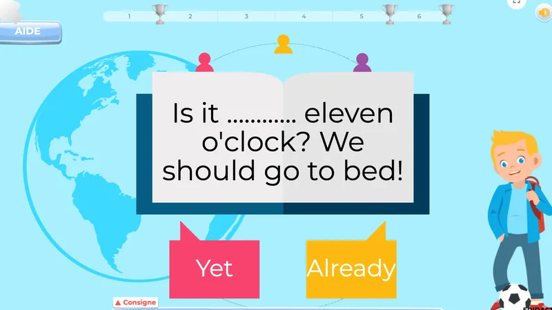 Plateforme en ligne pour apprendre l’anglais à 12-13 ans selon le programme d'apprentissage des langues de 2AM