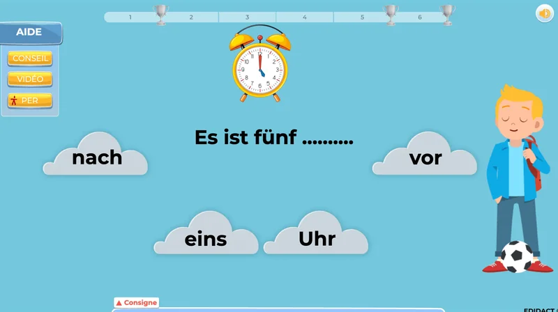 exercices heures allemand 3AM