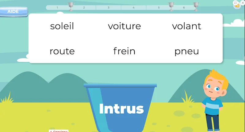 Exercice les mots de la même famille en ligne avec correction immédiate