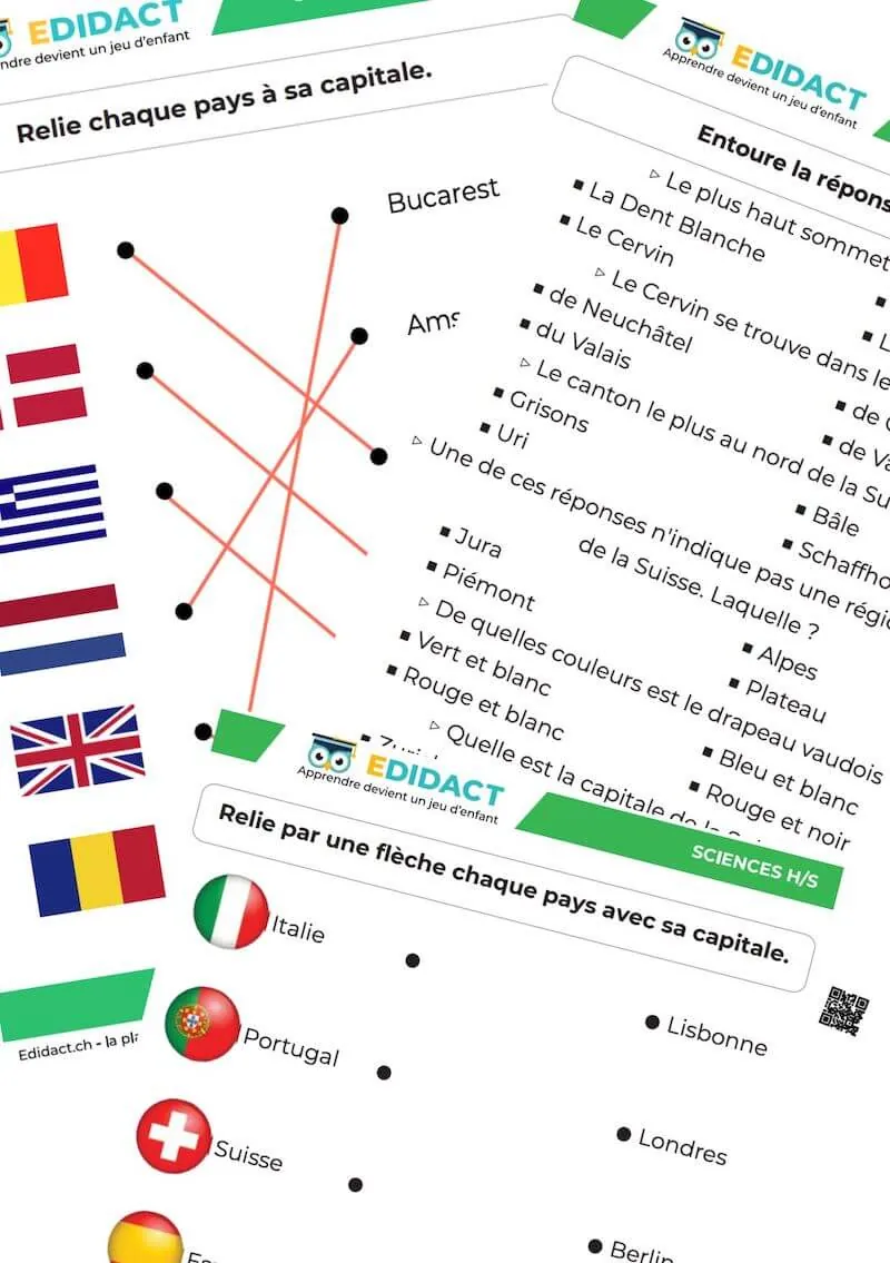 exercices géographie fiches pdf et corrigé